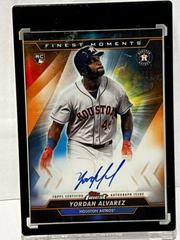 Yordan Alvarez [Orange Refractor] Baseball Cards 2020 Topps Finest Moments Autographs Prices