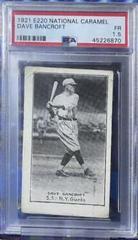 Dave Bancroft Baseball Cards 1921 E220 National Caramel Prices