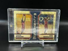 Andrew Wiggins, Khris Middleton [Gold] #7 Basketball Cards 2022 Panini Donruss Optic All Stars Prices