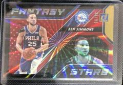 Ben Simmons [Red Laser] #4 Basketball Cards 2020 Donruss Fantasy Stars Prices