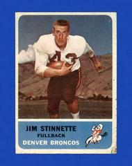Jim Stinnette #42 Football Cards 1962 Fleer Prices