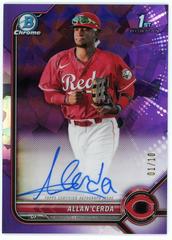 Allan Cerda [Purple] #BSPA-AC Baseball Cards 2022 Bowman Chrome Sapphire Autographs Prices