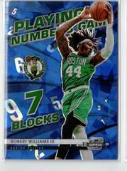 Robert Williams III [Blue Ice] Basketball Cards 2021 Panini Contenders Optic Playing the Numbers Game Prices