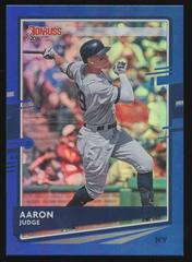 Aaron Judge [Holo Blue] #111 Baseball Cards 2020 Panini Donruss Prices