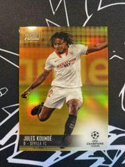 Jules Kounde [Gold Refractor] Soccer Cards 2020 Stadium Club Chrome UEFA Champions League Prices