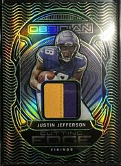 Justin Jefferson [Green] Football Cards 2022 Panini Obsidian Cutting Edge Prices