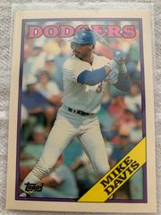 Mike Davis #33T Baseball Cards 1988 Topps Traded Tiffany Prices