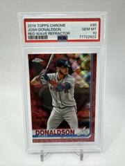 Josh Donaldson [Red Wave Refractor] #85 Baseball Cards 2019 Topps Chrome Prices