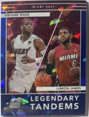 LeBron James, Dwyane Wade [Blue Ice] Basketball Cards 2021 Panini Contenders Optic Legendary Tandems Prices