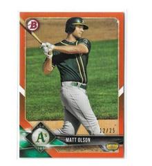 Matt Olson [Orange] Baseball Cards 2018 Bowman Prices