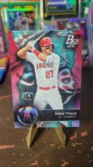 Mike Trout [Aqua Ice] #100 Baseball Cards 2023 Bowman Platinum Prices