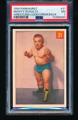 Mighty Schultz [Lucky Premium Back] Wrestling Cards 1954 Parkhurst Prices