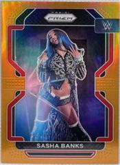 Sasha Banks [Orange Prizm] Wrestling Cards 2022 Panini Prizm WWE Prices