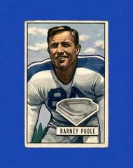Barney Poole #9 Football Cards 1951 Bowman Prices