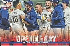 Milwaukee Brewers Baseball Cards 2022 Topps Opening Day Opening Day Prices