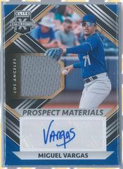 Miguel Vargas Baseball Cards 2022 Panini Elite Extra Edition Prospect Materials Signatures Prices