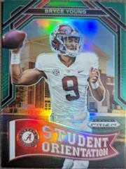 Bryce Young [Green] #SO-1 Football Cards 2023 Panini Prizm Draft Picks Student Orientation Prices