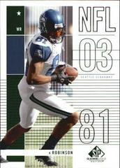 Koren Robinson #43 Football Cards 2003 SP Game Used Prices
