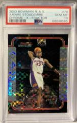 Amare Stoudemire [Chrome X Fractor] Basketball Cards 2003 Bowman Prices
