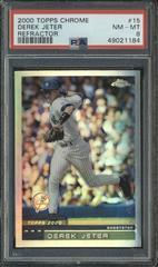 Derek Jeter [Refractor] #15 Baseball Cards 2000 Topps Chrome Prices