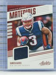 Damien Harris Football Cards 2019 Panini Absolute Rookie Materials Prices