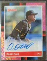 Oneil Cruz [Pink Fireworks] #R88S-OC Baseball Cards 2022 Panini Donruss Retro 1988 Signatures Prices