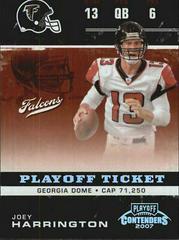 Joey Harrington [Playoff Ticket] #5 Football Cards 2007 Playoff Contenders Prices