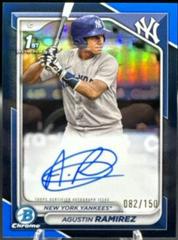 Agustin Ramirez [Blue Refractor] #CPA-AR Baseball Cards 2024 Bowman Chrome Prospect Autograph Prices