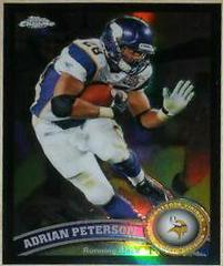 Adrian Peterson [Black Refractor] #220 Football Cards 2011 Topps Chrome Prices