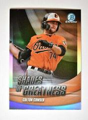 Colton Cowser #SG-9 Baseball Cards 2022 Bowman Chrome Shades of Greatness Prices
