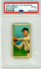 Jeff Sweeney Baseball Cards 1909 T206 American Beauty 350 no Frame Prices