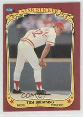 Tom Browning #14 Baseball Cards 1986 Fleer Star Stickers Prices