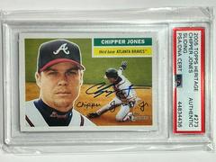 Chipper Jones [Sliding] #273 Baseball Cards 2005 Topps Heritage Prices