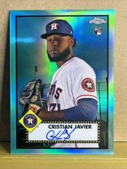 Cristian Javier [Aqua Refractor] Baseball Cards 2021 Topps Chrome Rookie Autographs Prices