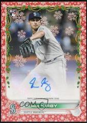 George Kirby [Red Metallic] Baseball Cards 2022 Topps Holiday Autographs Prices