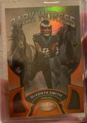 DeVonta Smith [Orange] #DH-8 Football Cards 2022 Panini Certified Dark Horses Prices