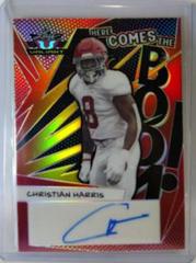 Christian Harris [Red] #HB-CH1 Football Cards 2022 Leaf Valiant Autographs Here Comes the Boom Prices