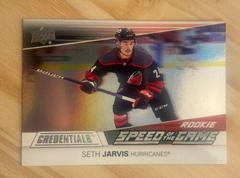 Seth Jarvis #SGR11 Hockey Cards 2021 Upper Deck Credentials Speed of the Game Rookies Prices