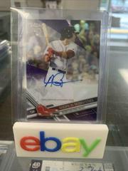 Andrew Benintendi [Purple Refractor] Baseball Cards 2017 Topps Chrome Rookie Autographs Prices