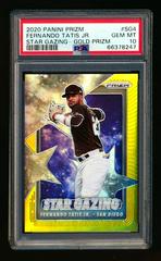 Fernando Tatis Jr. [Gold Prizm] #SG-4 Baseball Cards 2020 Panini Prizm Star Gazing Prices