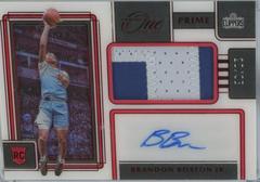 Brandon Boston Jr. [Red] #RA-BBJ Basketball Cards 2021 Panini One and One Rookie Autographs Prices