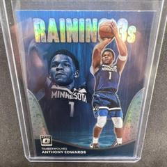 Anthony Edwards [Holo] #2 Basketball Cards 2022 Panini Donruss Optic Raining 3s Prices