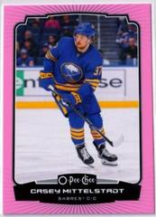 Casey Mittelstadt [Neon Pink Border] Hockey Cards 2022 O Pee Chee Prices