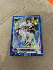 Alex Kirilloff [Blue] Baseball Cards 2022 Topps Chrome Veteran Autographs Prices