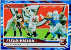 Tom Brady [Blue] #FV1 Football Cards 2021 Panini Donruss Elite Field Vision Prices