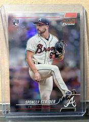 Spencer Strider [Red] #296 Baseball Cards 2022 Stadium Club Chrome Prices