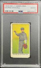 George Stovall Baseball Cards 1915 E106 American Caramel Prices