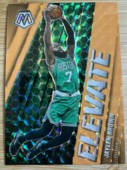 Jaylen Brown [Orange Fluorescent] Basketball Cards 2020 Panini Mosaic Elevate Prices