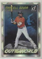 Marcell Ozuna #OW11 Baseball Cards 2018 Panini Donruss Out of This World Prices