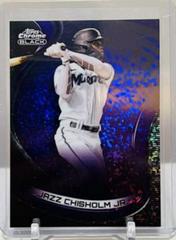Jazz Chisholm Jr. [Purple Mini Diamond] Baseball Cards 2022 Topps Chrome Black Prices